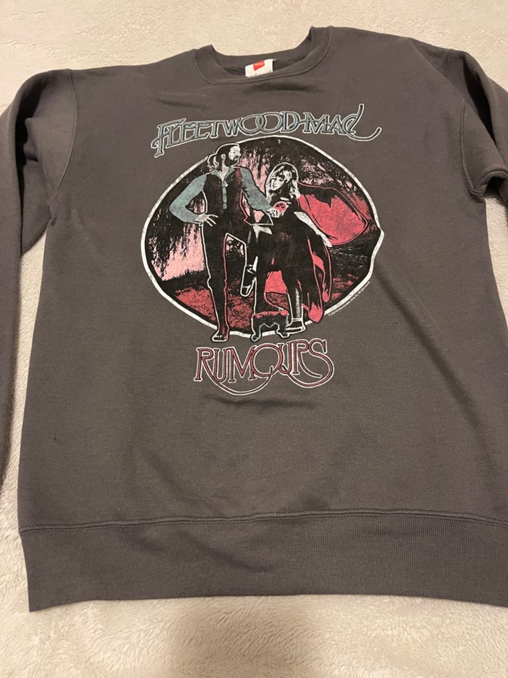 Fleetwood Mac Rumors Sweatshirt gray unisex s